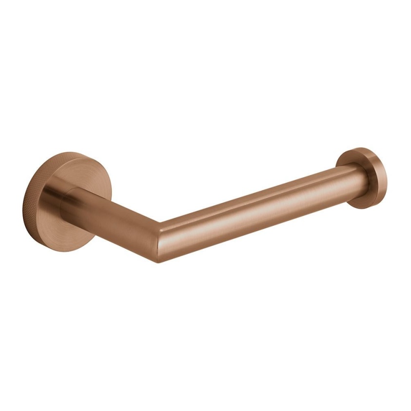 Cutout image of Vado Individual Knurled Accents Brushed Bronze Toilet Roll Holder